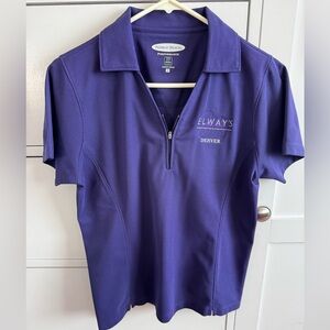 Women’s Pebble Beach Purple Performance Polo.Size M.